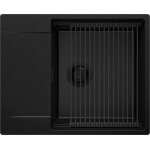 Evier cuisine en granit 62x50cm lavabo 1 bac + kit de vidage + accessoire san francisco de primagran ... Evier cuisine en granit 62x50cm lavabo 1 bac + kit de vidage + accessoire san francisco de primagran ...