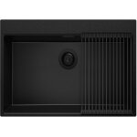 Evier cuisine en granit 78x50cm lavabo 1 bac + kit de vidage + accessoire oslo top de primagran tout ... Evier cuisine en granit 78x50cm lavabo 1 bac + kit de vidage + accessoire oslo top de primagran tout ...