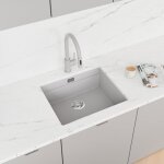 Evier cuisine en granit - gris 1 bac siphon �vier au meble 60 coral low level stonestyle #4328