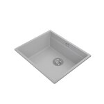 Evier cuisine en granit - gris coral low level thin siphon �vier au meble 60 1 bac stonestyle #4764