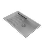 Evier cuisine en granit - gris siphon accessoire coral low level 1 bac �vier au meble 80 stonestyle #4330 ...