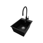 �vier cuisine granit - primagran - riga s017 - noir - 38x50cm - 1 bac