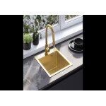 Evier de cuisine rea leo lavabo de cuisine or bross� 40 x 45 x 185 cm
