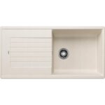 �vier de cuisine zia xl 6s silgranit blanco - finition blanc soft