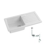 Evier � encastrer 1 bac jacob delafon gaspard avec syst�me de vidage