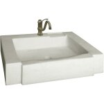 Evier mod�ne - pierre reconstitu�e - 74 x 57 x 15. 5 cm