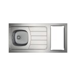 Évier - moderna - iseo - inox - 1 cuve - découpe domino 100x60 Évier - moderna - iseo - inox - 1 cuve - découpe domino 100x60