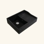 �vier timbre doffice granit noir k�mbad terry 1 bac 1 �gouttoir � droite