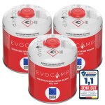 Evocamp 3x cartouche de gaz propane butane 450g cartouche à vis avec filetage européen 7 / 16 en 417 ... Evocamp 3x cartouche de gaz propane butane 450g cartouche à vis avec filetage européen 7 / 16 en 417 ...