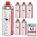 Evocamp 6x bouteilles de gaz butane 227g pour réchaud de camping chauffage au gaz ou brûleur de mauvaises ... Evocamp 6x bouteilles de gaz butane 227g pour réchaud de camping chauffage au gaz ou brûleur de mauvaises ...