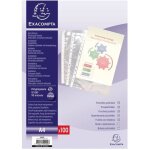 Exacompta 100 pochettes perfor�es a4 polypropyl�ne lisse haute r�sistance 9x100e