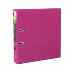 Exacompta - classeur � levier extra large - dos 80mm - 242 x 297 - rembord� polypropyl�ne - framboise ...