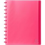 Exacompta porte vues avec pochettes rechargeable - amovible 60 vues rouge translucide: fournitures de ...