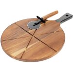 Excellente planche à découper les pizzas + trancheur acacia ko - 101001900 Excellente planche à découper les pizzas + trancheur acacia ko - 101001900
