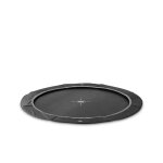 Exit interra trampoline sportive �305cm ? au niveau du sol ? rond ? pour enfants ? noir
