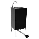 Express water . noir lavabo portable autonome transportable avec r�servoir deau en acier inoxydable avec ...