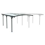 Extension de carport aluminium et polycarbonate 15m² extension le mans Extension de carport aluminium et polycarbonate 15m² extension le mans