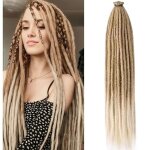 Extensions de cheveux - blond dor� - 2 paquets - 60 cm de long - dreadlocks color�es - cheveux synth�tiques ...