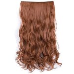 Extension de cheveux boucl�s marron dor� 236 po avec 6 pinces