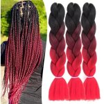 Extensions de cheveux tressées ombre jumbo - meches tresses africaine - 3 paquets 24 pouces Extensions de cheveux tressées ombre jumbo - meches tresses africaine - 3 paquets 24 pouces