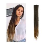 Extensions de dreadlocks synthétiques minces de 06 cm 20 pouces 20 brins cheveux au crochet longues tresses ... Extensions de dreadlocks synthétiques minces de 06 cm 20 pouces 20 brins cheveux au crochet longues tresses ...