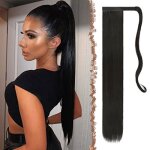 Extension de queue de cheval longue extension de cheveux tress�s synth�tiques raides