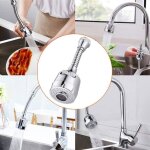 Extension de robinet de cuisine - handeiu - argent - �conomie deau - rotation 360� - double mode