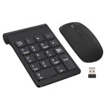 Extensions sans fil clavier numrique 2. 4g avec souris pour bureau dordinateur portable noir multicolore ...
