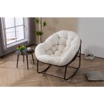 Extrieur rotin rocking chair fauteuil  bascule rembourr porche avant chaise longue extrieure salon ...