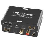 Extracteur audio hdmi arc convertisseur audio dac tendak arc / optique toslink spdif vers spdif rca l ...