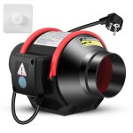 Extracteur dair 100mm 310m / h - silencieux 30dba / ec moteur / abs anti - corrosion / pour salle de ...