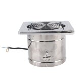 Extracteur dair - silencieux - 75 pouces - 40 w - 220 v - acier inoxydable