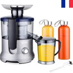 Extracteur de jus centrifugeuse sovider scj - 00 avec 2 tasses de jus pour légumes et fruits avec goulotte ... Extracteur de jus centrifugeuse sovider scj - 00 avec 2 tasses de jus pour légumes et fruits avec goulotte ...