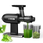 Extracteur de jus  mastication lente press  froid avec fonction inverse rendement en jus lev et ...