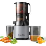 Extracteur de jus  pression  froid et  mastication lente goulotte dalimentation de 13 cm triple filtre ...