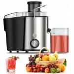 Extracteur de jus professionnel 800w hdeye - cuve 600ml lames inox 2 vitesses sécurité maximale Extracteur de jus professionnel 800w hdeye - cuve 600ml lames inox 2 vitesses sécurité maximale