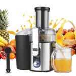 Extracteur de jus professionnel - s�paration pulpe / jus 1000w 2 vitesses goulotte xxl 83mm design inox ...
