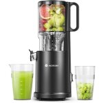 Extracteur de jus126mm grande goulotte dalimentation pour fruits et lgumes entiers avec moteur  vis ...