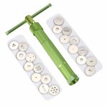 Extrudeuse p�te inox - 1 pi�ce avec 20 disques extrusion - convient pour g�teau sucre objets dart �tiquette ...