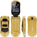 Téléphone portable senior débloqué à clapet - ferrari - or - double sim - autonomie de batterie longue ... Téléphone portable senior débloqué à clapet - ferrari - or - double sim - autonomie de batterie longue ...