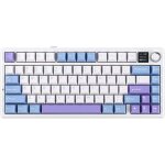 F75 max sans fil clavier mcanique avec cran tft et bouton75% clavier gasket blanc violet reaper switch ...