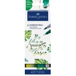Feutres - faber - castell - 164517 - jungle - 6 pi�ces - pointe pinceau et fineliner
