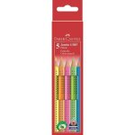 Faber - castell 5 crayons de couleur n�on jumbo grip