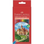 Faber - castell etui de 12 crayons de couleur chteau - coloris assortis