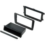 Facade autoradio 1din - adnauto - seat leon / vw golf 5 / 6 / skoda octavia - noir - vide - poche