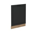 Fa�ade de lave - vaisselle r - line 60cm sans pt anthracite campagne / ch�ne de force dor� vicco