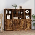 Faf - neuf * buffets 3 pcs - chne fum - vaisselier / cabinet salon bois dingnierie juin29994110