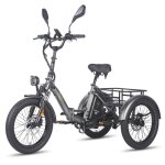 Fafrees f20 mate electric tricycle 500w motor 21ah battery 20 * 3. 0 tire foldable gris