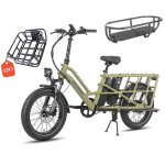 Fafrees ff20 cuv - v�lo cargo �lectrique - 250 w - 48 v - 24 ah - vitesse maximale 25 km / h - vert - ...