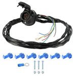 Faisceau attelage remorque - prise 7 plots 12v femelle - pr� c�bl� 2m - fils 7x0. 5mm� - pour remorques ...